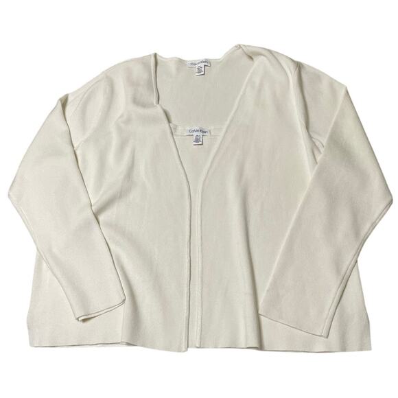 Calvin Klein Vintage Cream Knit Sweater Set XL - Picture 11 of 14
